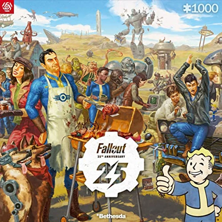 Good Loot Gaming Puzzle Fallout 25th Anniversary Puzzles Spiel-Artwork für Erwachsene Teenager Puzzlespiel mit 1000 Teilen Spielepuzzles Inspiriert Durch EIN Computerspiel 68,3 x 48 cm – Bild 2
