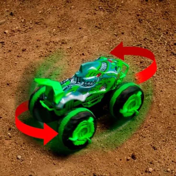 Hot Wheels Monster Trucks All-Terrain Great Bite, ferngesteuertes Spielzeug für Land und Wasser, 1:15 Maßstab, Mehrfarbig – Bild 3