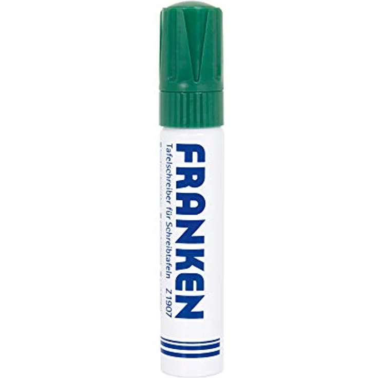 FRANKEN Whiteboard Marker nachfüllbar, 4-12mm Strichstärke, grün, geruchsneutral, Metall-Schaft – Bild 2
