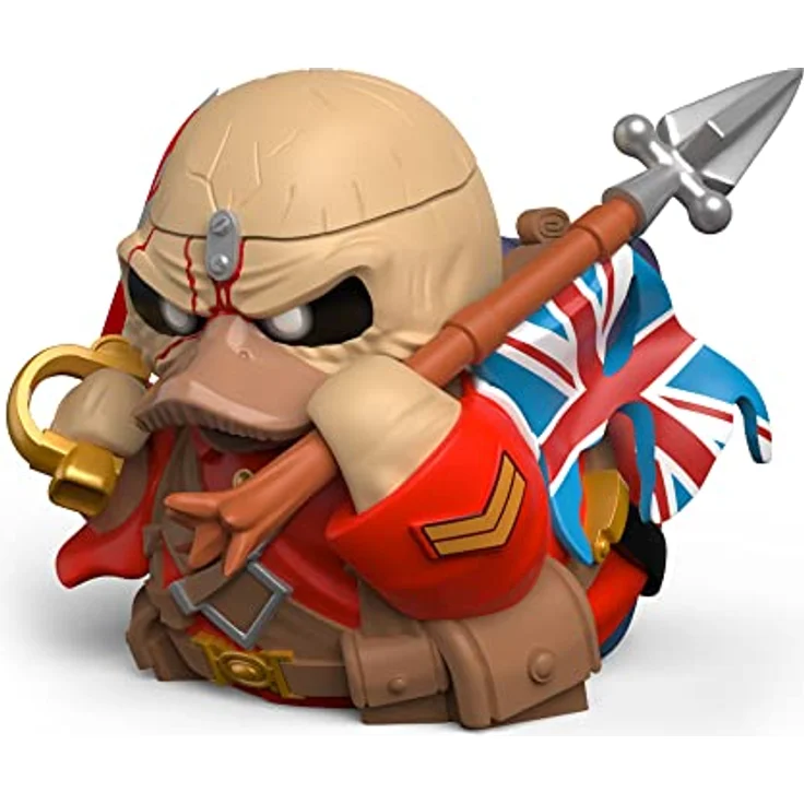 TUBBZ Box-Ausgabe Eddie der Soldat Eddie The Trooper Sammler-Vinyl-Gummiente Figur - Offizielles Iron Maiden Merchandise - Musik - TUBBZ Boxed Edition, hochdetailliert, 9 cm groß – Bild 1