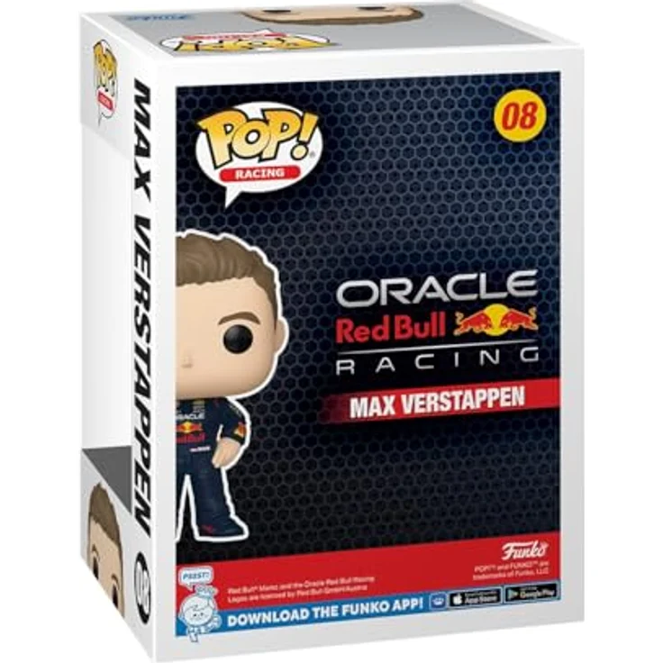Funko Formel 1 Max Verstappen Vinyl Figur 08, Unisex Pop! Sammelfigur aus langlebigem Polyvinylchlorid, Multicolor – Bild 3