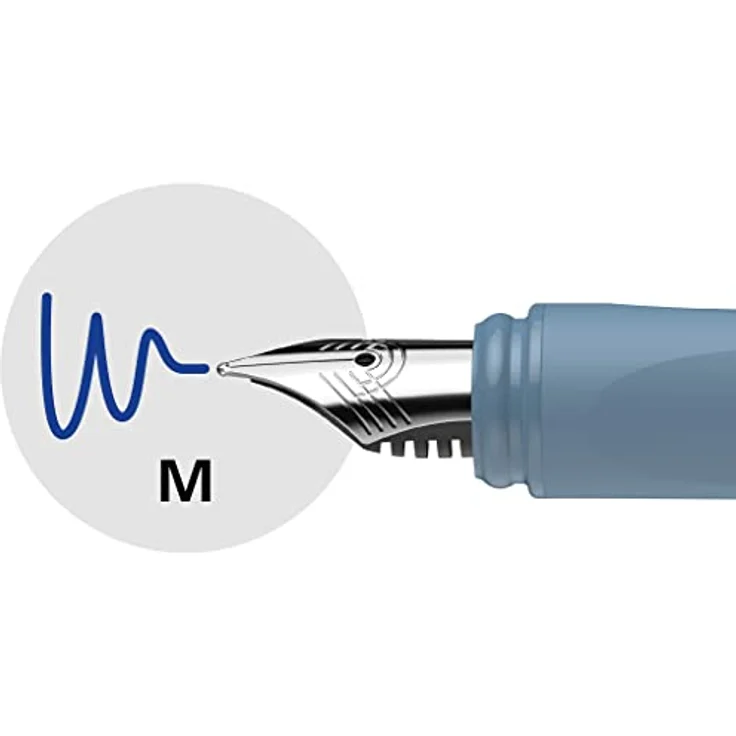 Schneider Füllfederhalter Ceod Shine Filler blau-metallic M (mittel) - mit haltbarer Iridium beschichteter Edelstahlfeder – Bild 6