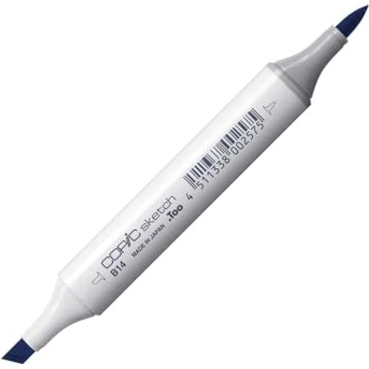 Copic COPIC Sketch Marker Typ B - 14, Light Blue, professioneller Pinselmarker mit Super-Brush- und Medium-Broad-Spitze, schnelltrocknend und wischfest – Bild 1