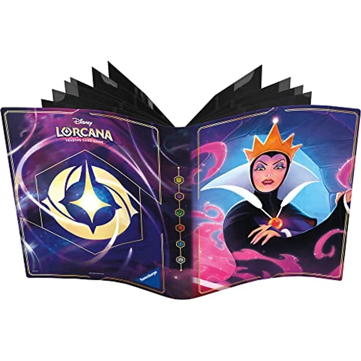 Ravensburger Disney Lorcana Trading Card Game: Sammelalbum - Die Böse Königin, Platz für 64 Standardkarten und 8 übergroße Karten, tolles Disney Lorcana Motiv, hochwertig und haltbar – Bild 5