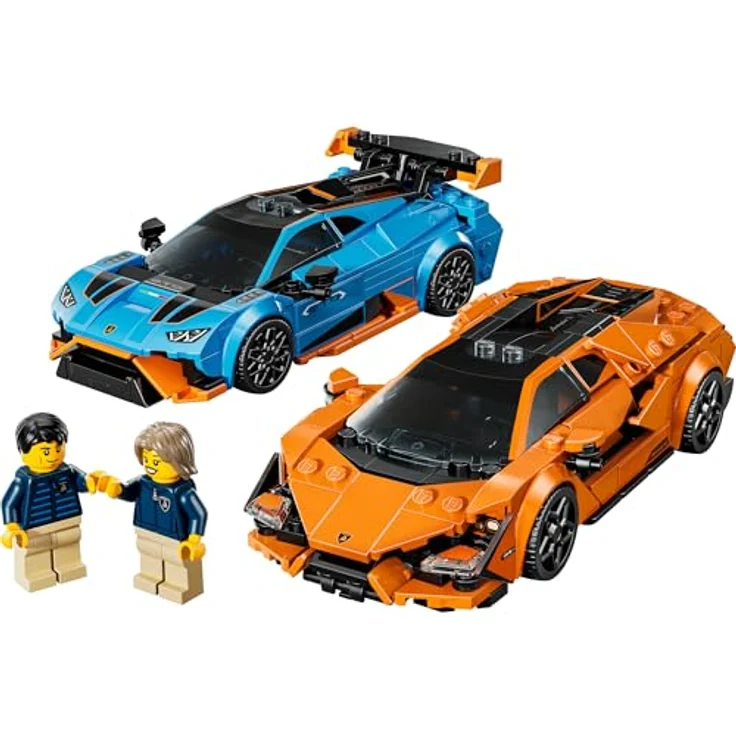 LEGO Speed Champions 77238, Lamborghini Revuelto und Huracán STO, 607-teiliges Set für 10+, detailgetreue Modelle in Miniaturformat – Bild 2