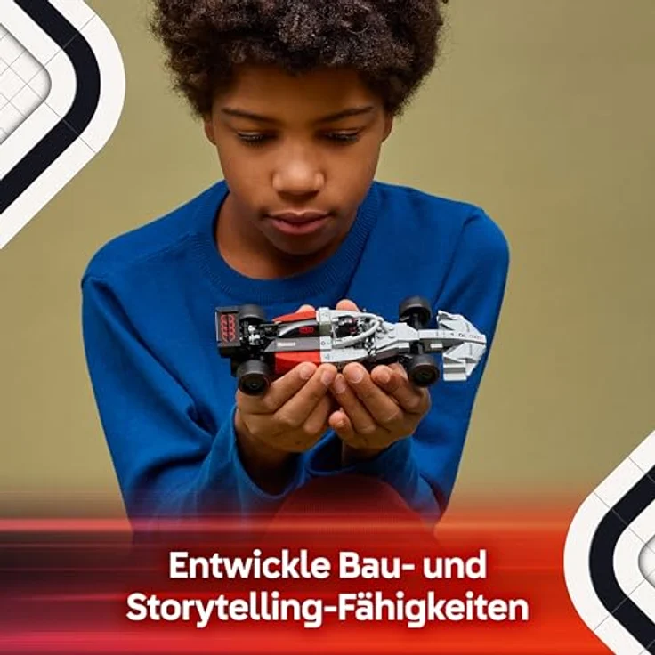 LEGO Speed Champions Audi Revolut F1® Team R26 Rennwagen (77259), 216-teiliges Modell für Kinder ab 10 Jahren, 19cm lang, detailgetreue Konstruktion mit Cockpit und Pirelli-Reifen – Bild 6