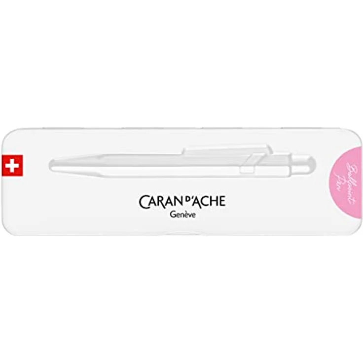 Caran d'Ache 849 Colormat-X, Kugelschreiber mit Etui, rosa, sechseckiger Schaft aus Aluminium, nachfüllbar mit Goliath-Patronen – Bild 1