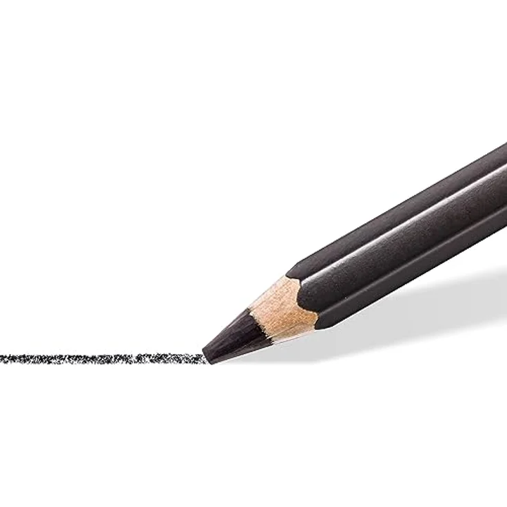 STAEDTLER Künstlerbleistift Mars Lumograph black, Premium-Bleistifte mit besonderer Minenrezeptur, 6 ST in Metalletui, 100B G6, Schwarz – Bild 4