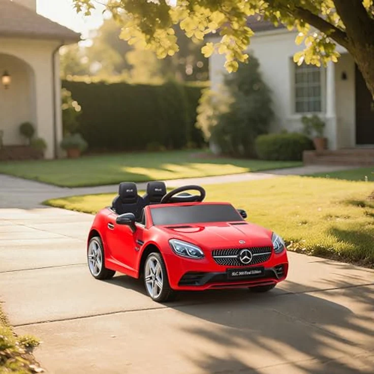 AIYAPLAY Elektro-Kinderauto Kinder Elektroauto, Rot, mit 2,4G Fernbedienung, Belastbarkeit 30 kg, für 3-6 Jahre Kinder – Bild 10