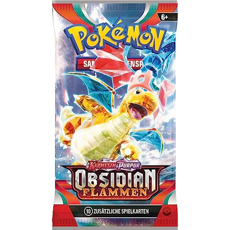 Pokémon-Sammelkartenspiel: Boosterpack-Display-Box Karmesin & Purpur – Obsidianflammen (36 Boosterpacks) – Bild 5