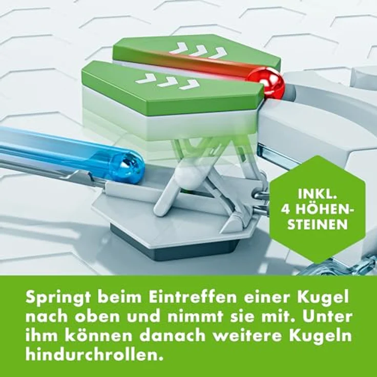 Ravensburger GraviTrax Element Jumper - Zubehör für das Kugelbahnsystem. Kombinierbar mit allen GraviTrax Produktlinien, Starter-Sets, Extensions und Elements, Konstruktionsspielzeug ab 8 Jahren – Bild 3