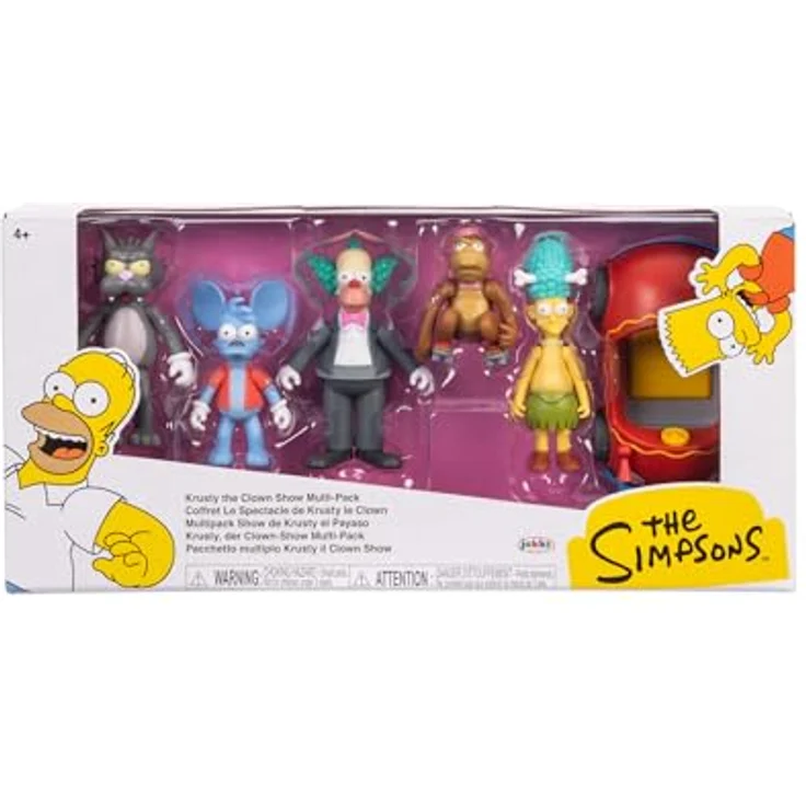 Jakks Pacific Die Simpsons 6 cm Figuren Multipack „Krusty, der Clown“, bewegliche Gliedmaßen, Sammelfiguren für Kinder ab 4 Jahren – Bild 3