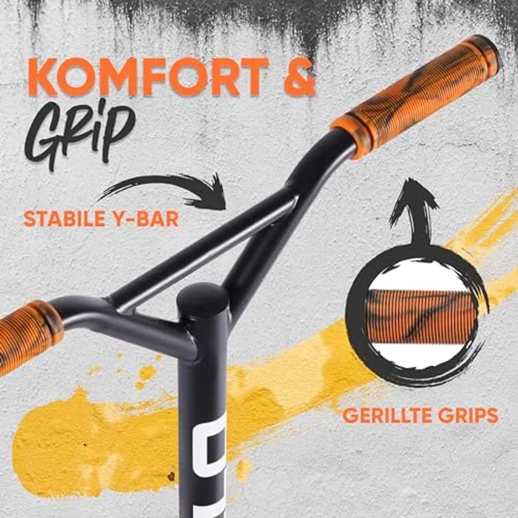 Apollo Stuntscooter Gravity, Fun-Kickscooter für Kinder und Teenager, hohe Belastbarkeit bis 100kg, rutschfestes Deck und stabile Rollen – Bild 5