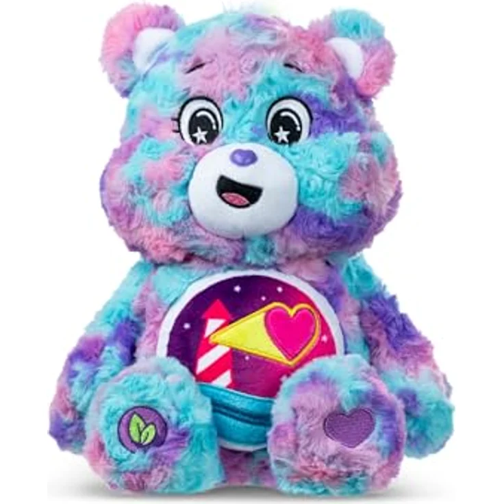 Troetelbeertjes Care Bears Loveshine Bear Colour Splash, 35 cm Plüsch-Teddybär mit detailliertem Belly Badge-Design – Bild 1
