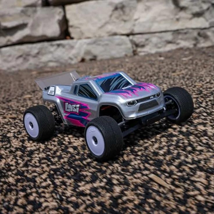 Losi Micro-T 2S 1/28, RTR Stadium Truck mit Aluminium-Chassis, über 20 km/h, 25 Minuten Fahrzeit – Bild 5
