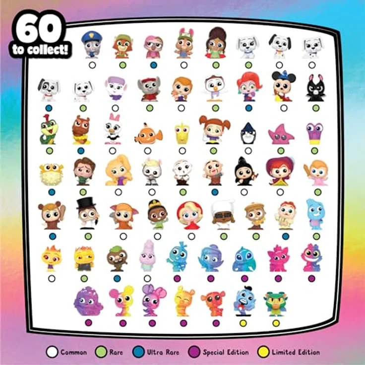 Just Play Disney Doorables Mini Peek Technicolor Takeover, 2 bis 3 Sammelfiguren, Glitzeraugen, für Kinder ab 5 Jahren, 6.99 – Bild 3
