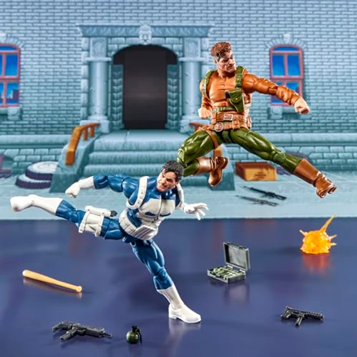 Marvel Legends Series Gamerverse Punisher und Nick Fury Action-Figuren, 15 cm, mit 20 Accessoires und beweglichen Punkten – Bild 5