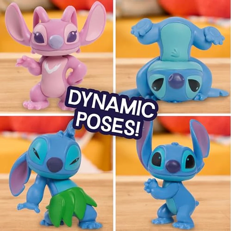 Just Play Stitch Movie Collectible 7 Figure Pack, 11-teiliges Spielzeugset mit 6 Figuren und 5 Zubehörteilen, ab 3 Jahren – Bild 3
