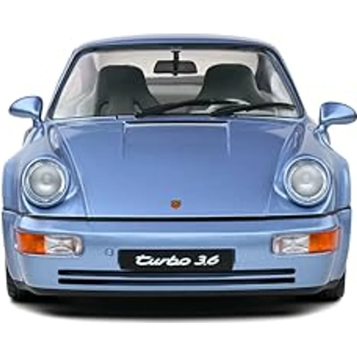 Solido 1:18 Porsche 911 (964) Turbo 1990, Die-cast Modellfahrzeug in blau im Fensterkarton – Bild 2