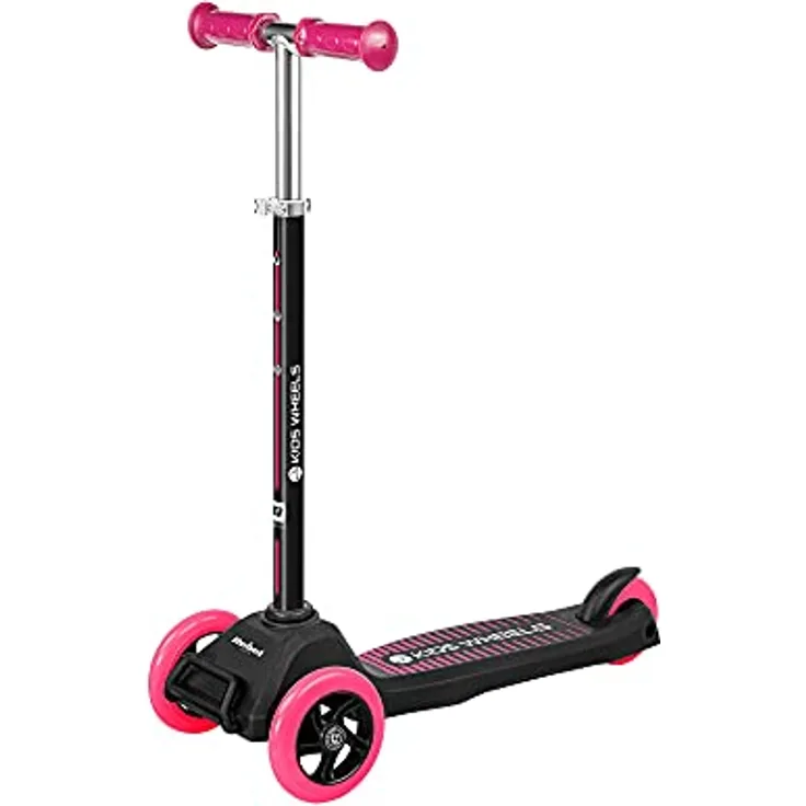 Rebel Dreirad-Roller REBEL Kids Wheels PINK, 3 Räder, Höhenverstellung, rutschfeste Plattform