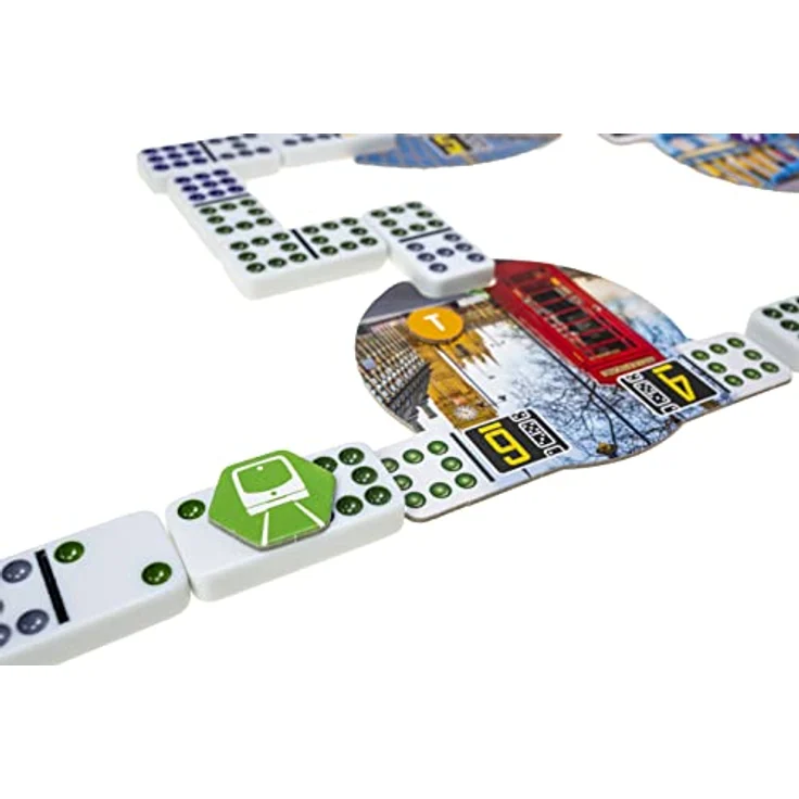 Tactic Metro Domino London, Legespiel mit doppelten Dominosteinen, FSC-zertifiziert, hergestellt in Finnland – Bild 5