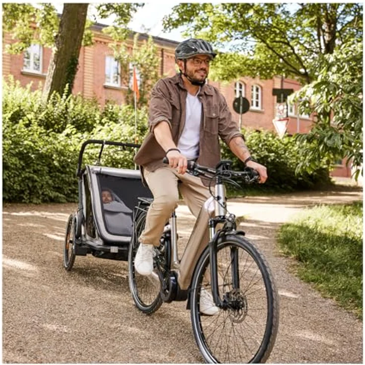 Hauck Fahrradkinderanhänger Bike N Walk Duo, für 2 Kinder, inkl. Deichsel – Bild 14