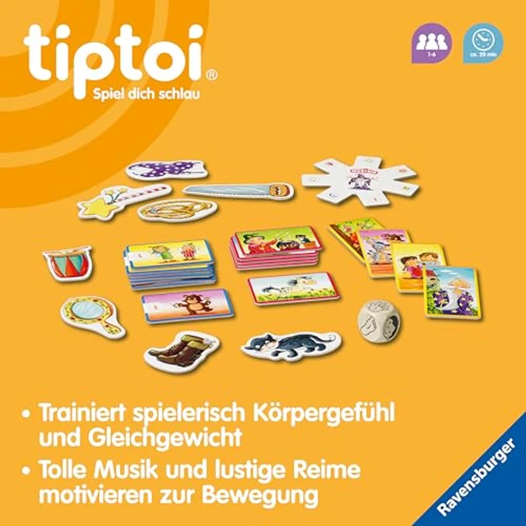 Ravensburger tiptoi ACTIVE Spiel 00130, Mitmach-Abenteuer, Bewegungsspiel ab 3 Jahren, mit Geschichten, schönen Liedern – Bild 8