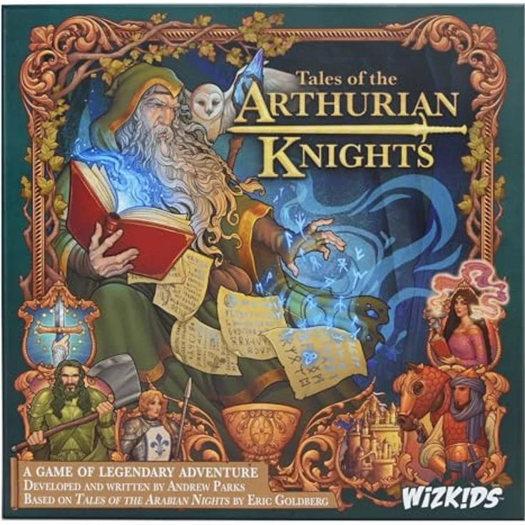WizKids Tales of The Arthurian Knights, Brettspiel mit über 350 Seiten Geschichten und hohem Wiederspielwert – Bild 1