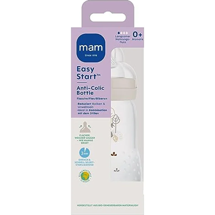 MAM Easy Start Anti-Colic matt, 260 ml, Fuchs – Bild 2