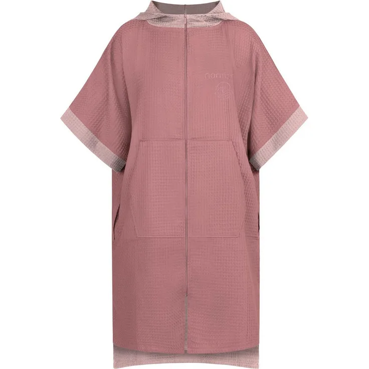 normani Badeponcho Niramey, Surfer Poncho aus 100% Bambusviskose, atmungsaktiv, schnelltrocknend, mit Kapuze und Bauchtasche, für Erwachsene