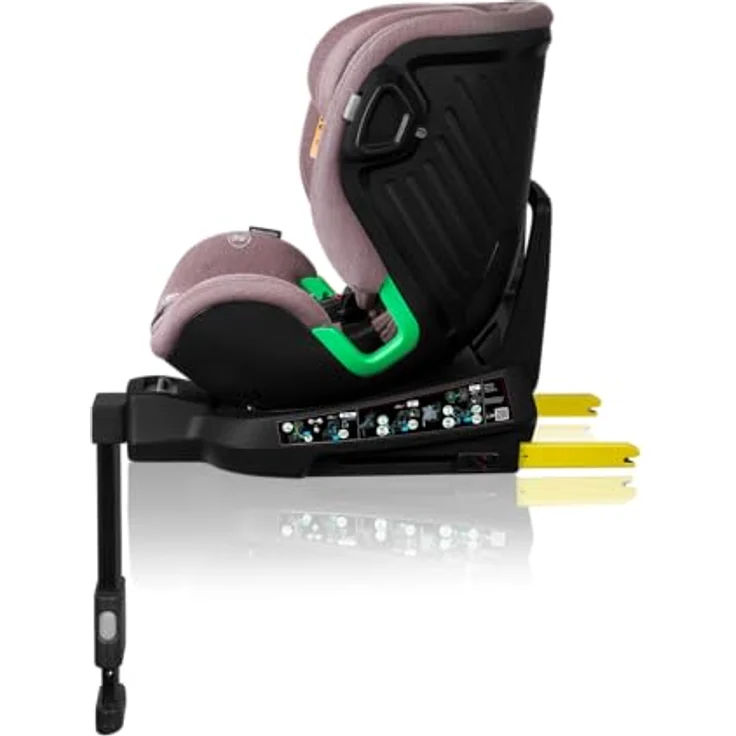 lionelo Autokindersitz HARMONY I-SIZE, ab Geburt bis 12 Jahren, 0,00 kg bis 36,00 kg, (Set), Basis 360°/ISOFIX/i-Size/Gürtelalarm/viele Annehmlichkeiten – Bild 4