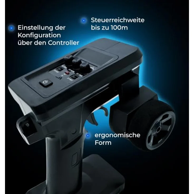 Overmax X-Atrox RC Auto 1:14 4WD Offroad Stadium Truck, Höchstgeschwindigkeit bis 50 km/h, Li-Po 1800 mAh, RTR, multifunktionaler Controller – Bild 7