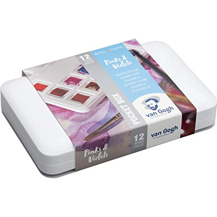 ROYAL TALENS Aquarellfarbe Van Gogh 12er Box RosaViolett – Bild 3