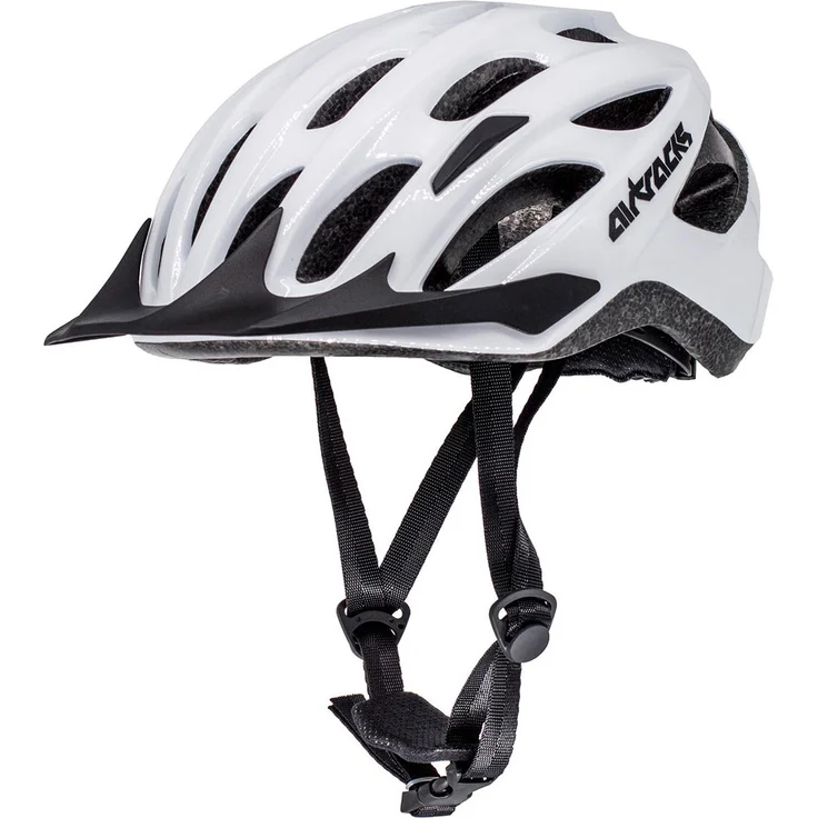AIRTRACKS Fahrradhelm Star K-60 Weiß, Größe L/XL 58cm-63cm - EPS-Körper + IN MOULD, für Herren und Damen