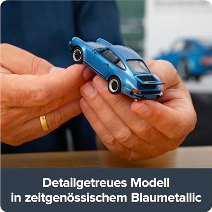 Franzis Adventskalender Porsche 911 Turbo Bausätze Adventskalender, metallic-blau, Maßstab 1:43, Soundmodul – Bild 6