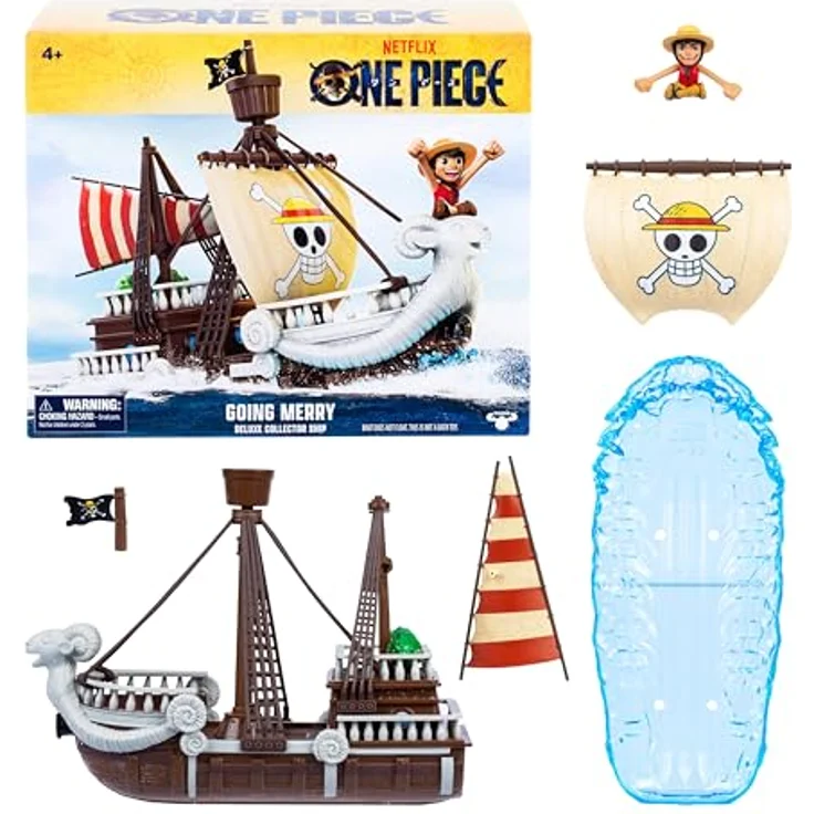 Moose Toys MS63311, Going Merry Collector Ship mit exklusiver Luffy Figur, detailreiches Sammlerstück, mehrfarbig, 28 cm lang – Bild 2