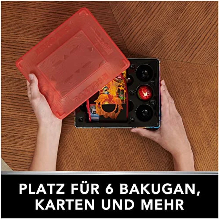 Bakugan 3.0 Baku-Tin mit Special Attack Mantid, hochwertige Metall-Aufbewahrungsbox mit individuell zusammenstellbarer Actionfigur und Sammelkarten, für Kinder ab 6 Jahren – Bild 3