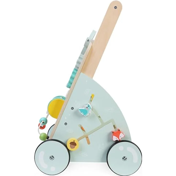 Bayer Chic 2000 Lauflernwagen aus Holz, bunt, verstellbare Lauflernhilfe mit Motorikspielzeug und Activity-Walker, 436-20 – Bild 5