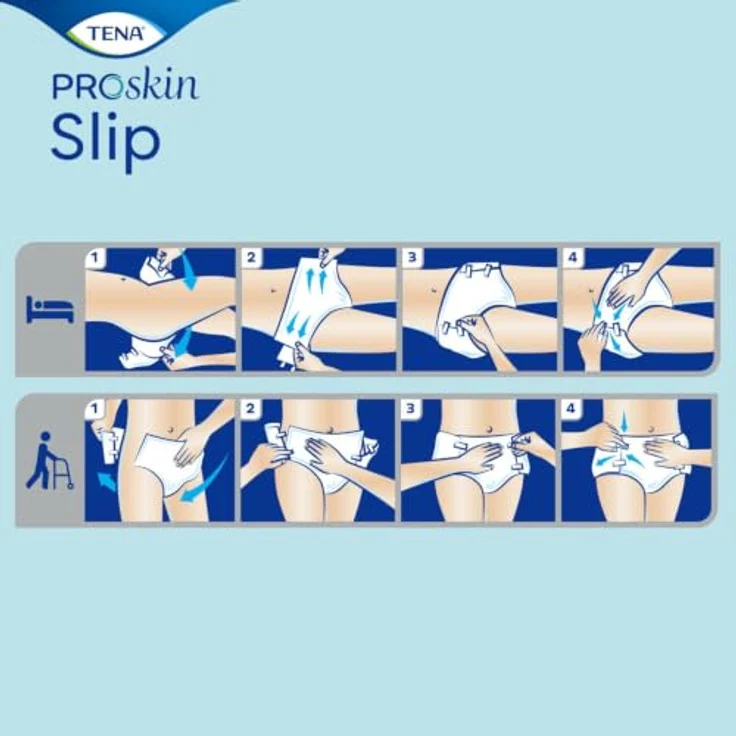 TENA Slip Super L, Inkontinenzhose mit hoher Saugstärke und atmungsaktiver Außenseite, 30 Stück – Bild 7