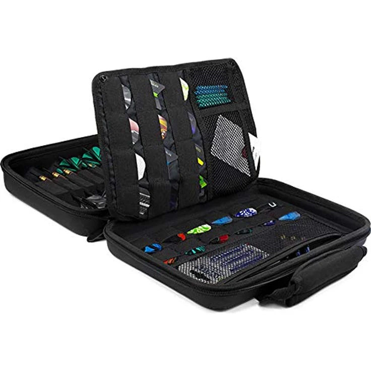 Harrows Darts Imperial Transportetui für Dartpfeile, praktisches Dart Case aus robustem Material, schwarz – Bild 3