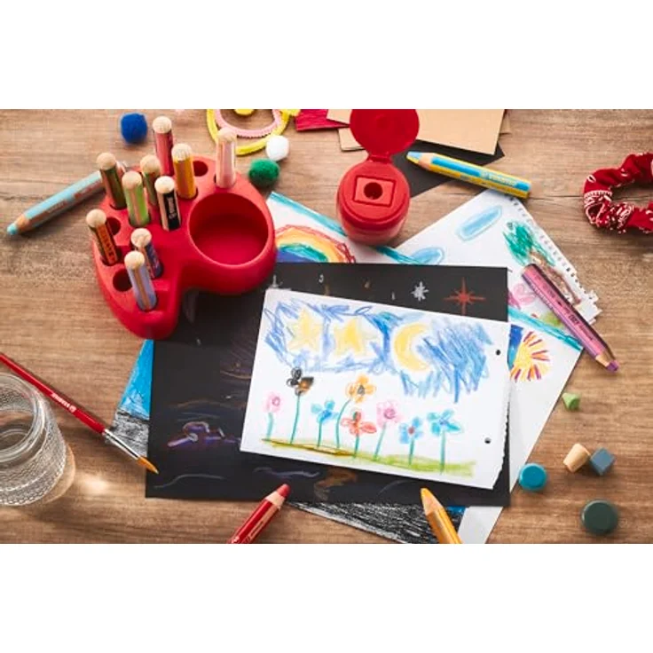STABILO Buntstift STABILO woody 3 in 1 Buntstift Tischset - 15 Stifte in verschiedenen Farben – Bild 10