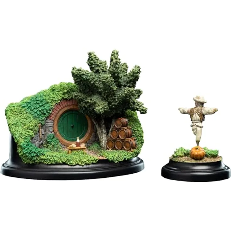 Weta Workshop Der Hobbit: Eine unerwartete Reise Diorama Hobbit Hole – 15 Gardens Smial 14,5 x 8 cm, Unlackierter Kunststoff-Bausatz im Maßstab 1:100