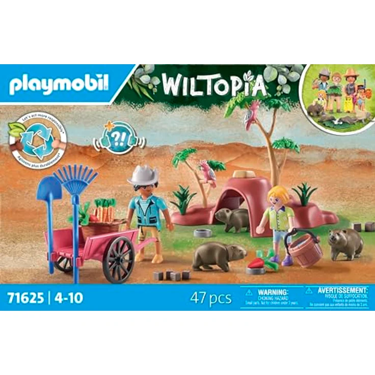Playmobil® Wombat Unterschlupf (71625), Wiltopia Konstruktions-Spielset, (47 St), Made in Germany – Bild 4