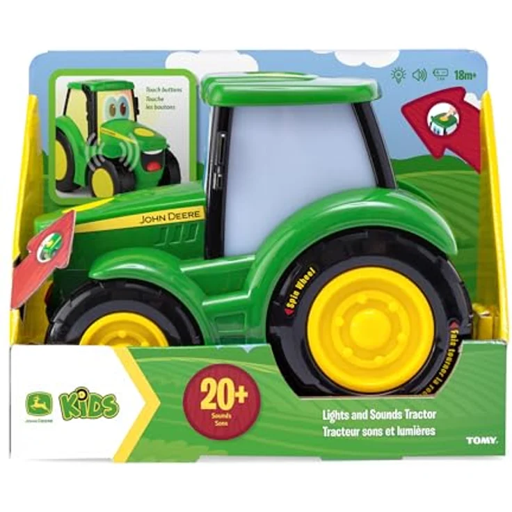 John Deere Lights N' Sounds Johnny, Spielzeugtraktor mit Magic Touch-Sensoren, inkl. Batterien, geeignet für Kinder ab 12 Monaten – Bild 7