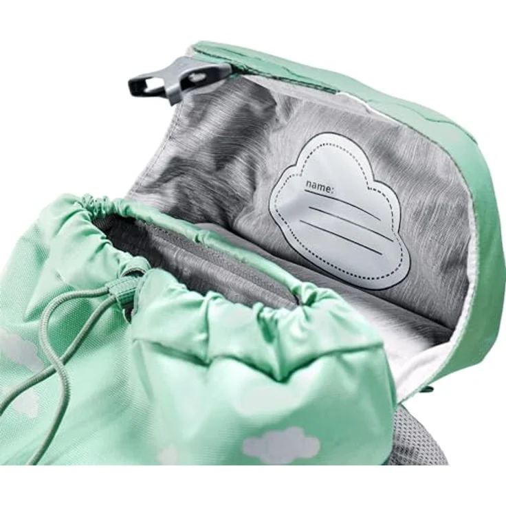 Deuter Schmusebär Kinderrucksack, 33 cm, grün, 100% Polyester, 21 cm x 15 cm – Bild 6