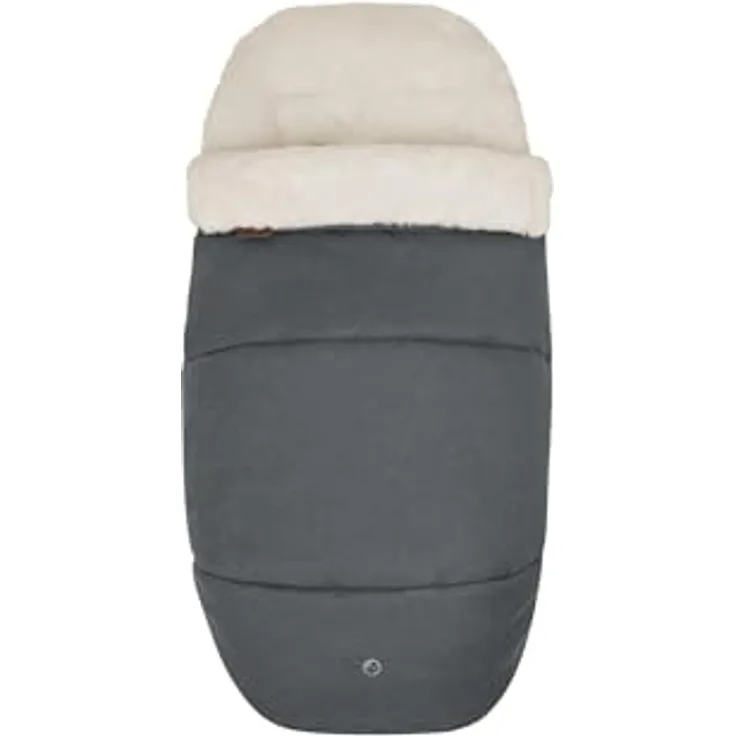 Maxi-Cosi kuschelig weicher 2-in-1 Fußsack, Twillic Graphite, geeignet für alle Maxi-Cosi Kinderwagen, auch als Sitzpolster verwendbar