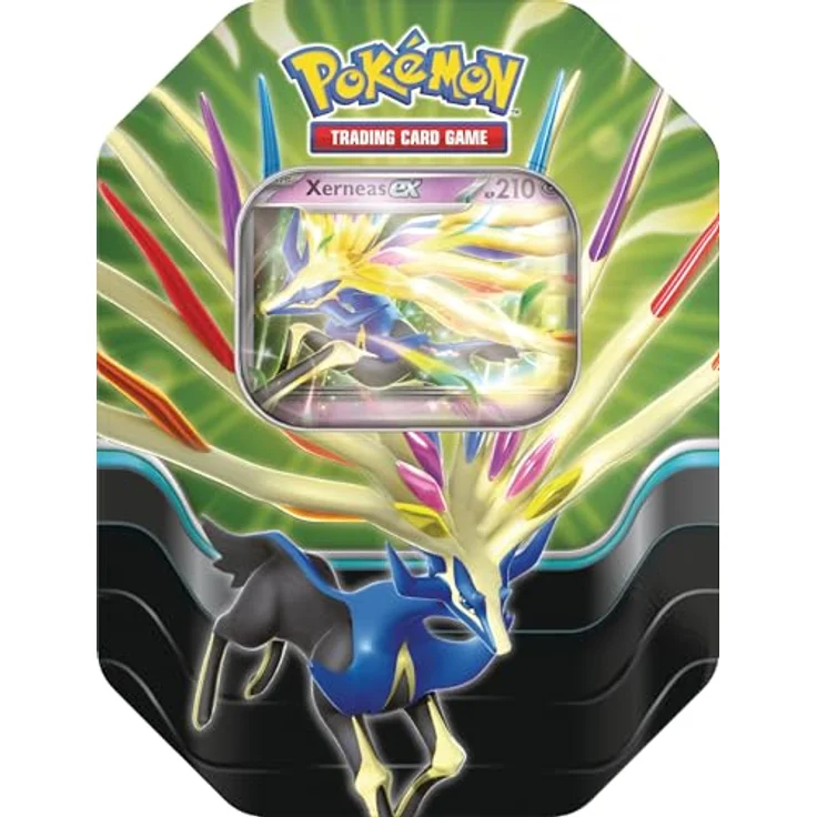 AMIGO Spiel + Freizeit GmbH Pokemon Tin #119 Azur-Legenden Xerneas-ex (Deutsch) - Sammelkarten-Spiel Tin-Box mit holografischer Promokarte und Boosterpacks – Bild 2