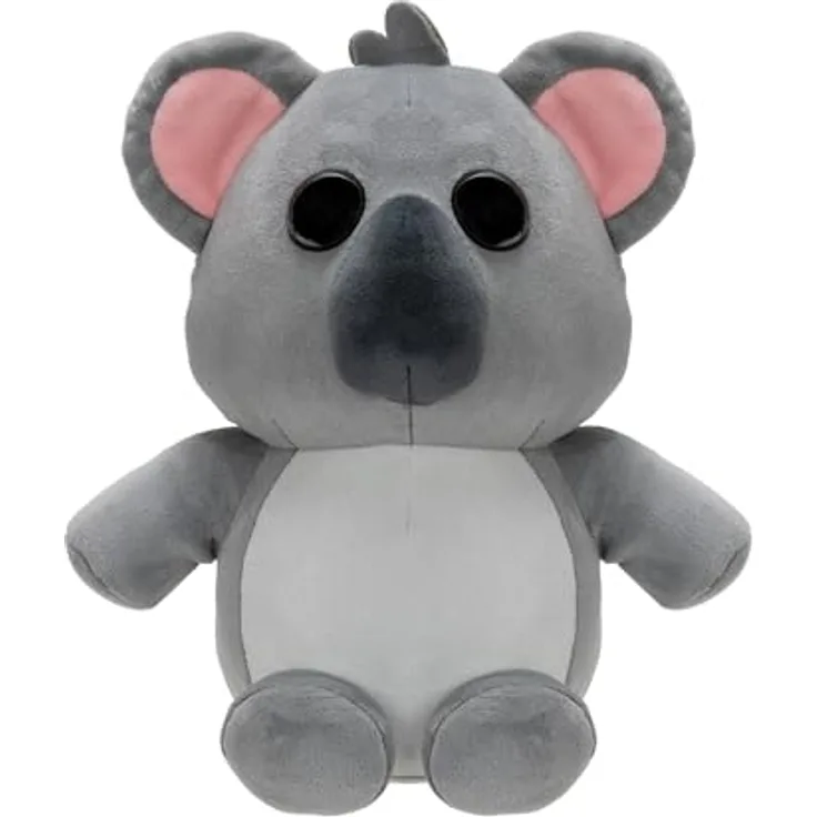 Jazwares Adopt Me! Plüschfigur Koala 20 cm, Sammelfigur mit exklusivem Virtual Item Code