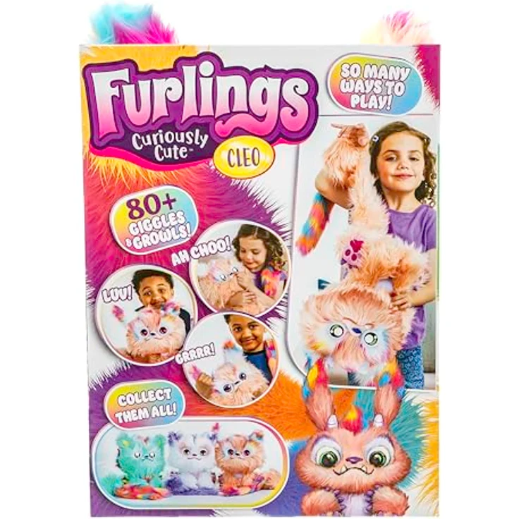 Furlings Cleo, interaktives Kuscheltier Plüsch-Schakalope mit über 80 Reaktionen, orange, für Kinder ab 3 Jahren – Bild 5