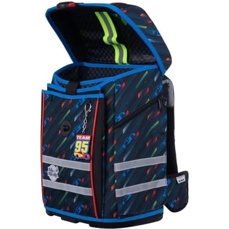 McNeill Schulranzen-Set PERFECTO, DISNEY CARS, 5-teilig, ergonomisch, ClickFlex-Rückensystem, Reflektoren, 22 l, 1.250 g – Bild 6